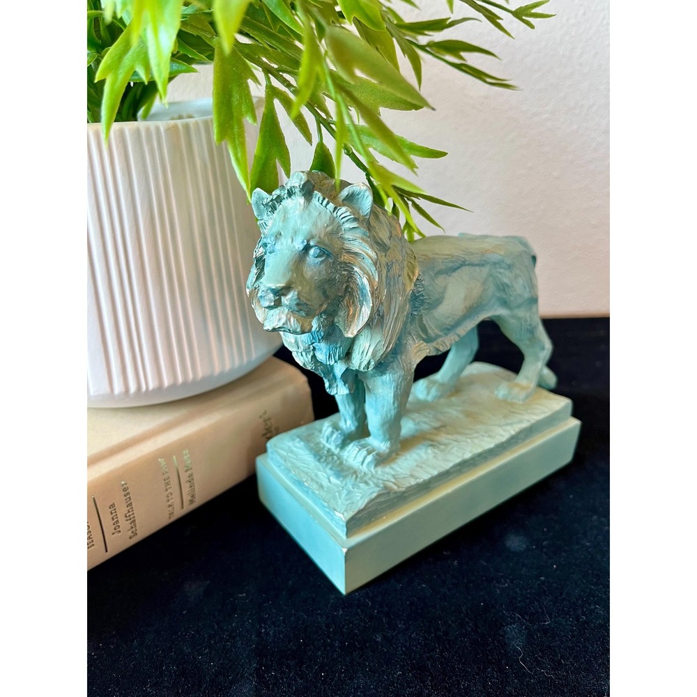Vintage Art Institute Chicago Lion Sculpture Edward Kemeys Museum Replica 2000